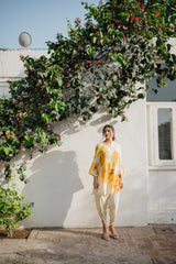 Seher Yellow Floral Printed Suit